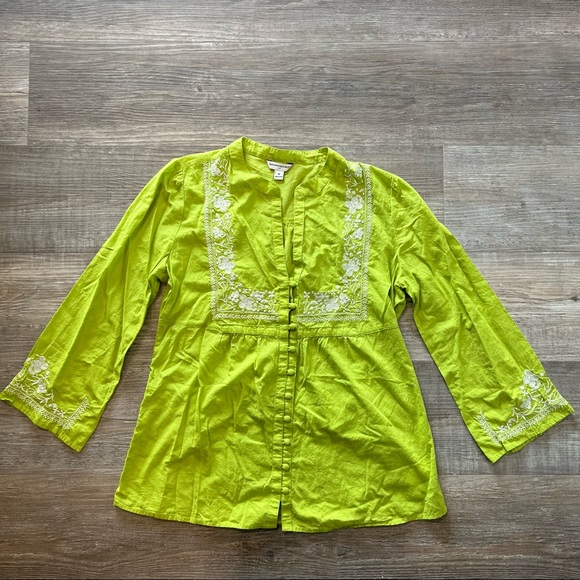 Banana Republic embroidered top Medium - Picture 4 of 10